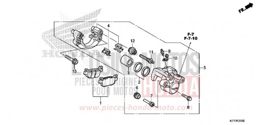 REAR BRAKE CALIPER SH150ADH de 2017